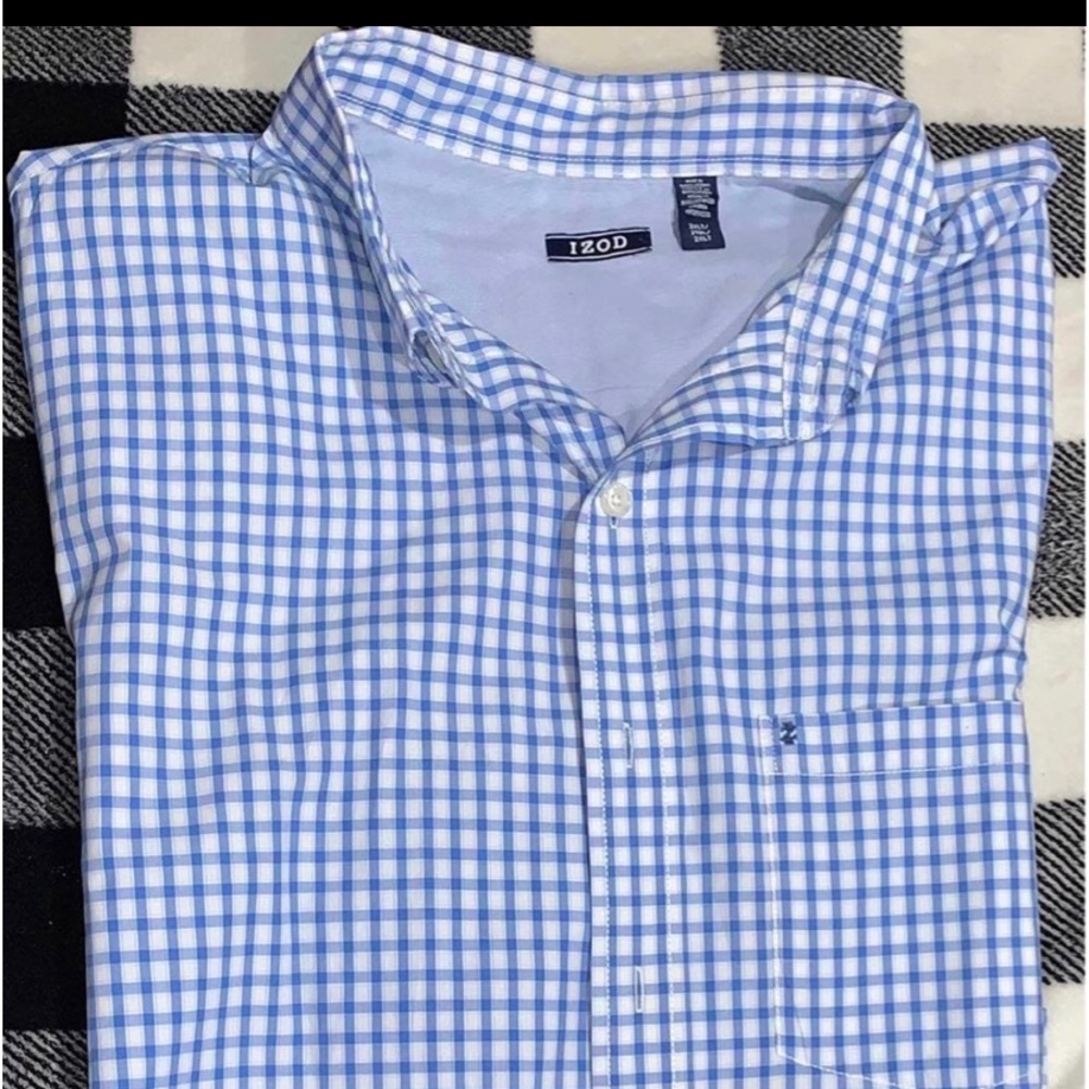 Izod 2xlt button up short sleeve
